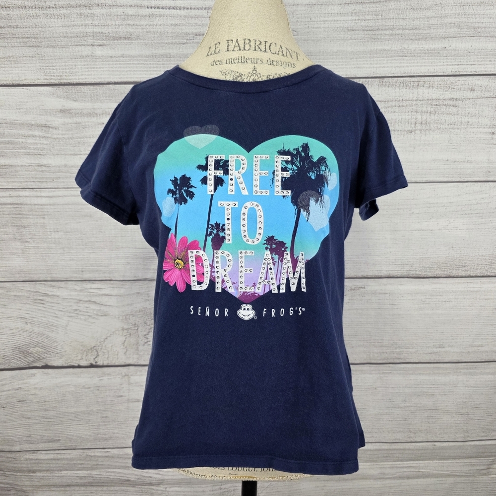 Señor Frogs "Free To Dream" Crewneck Tshirt